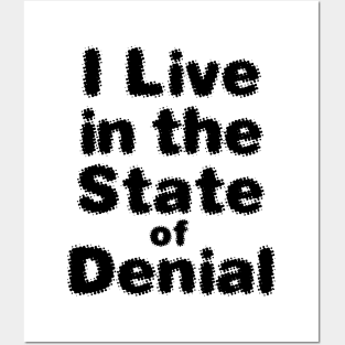 I Live in the State of Denial No. 2 Posters and Art